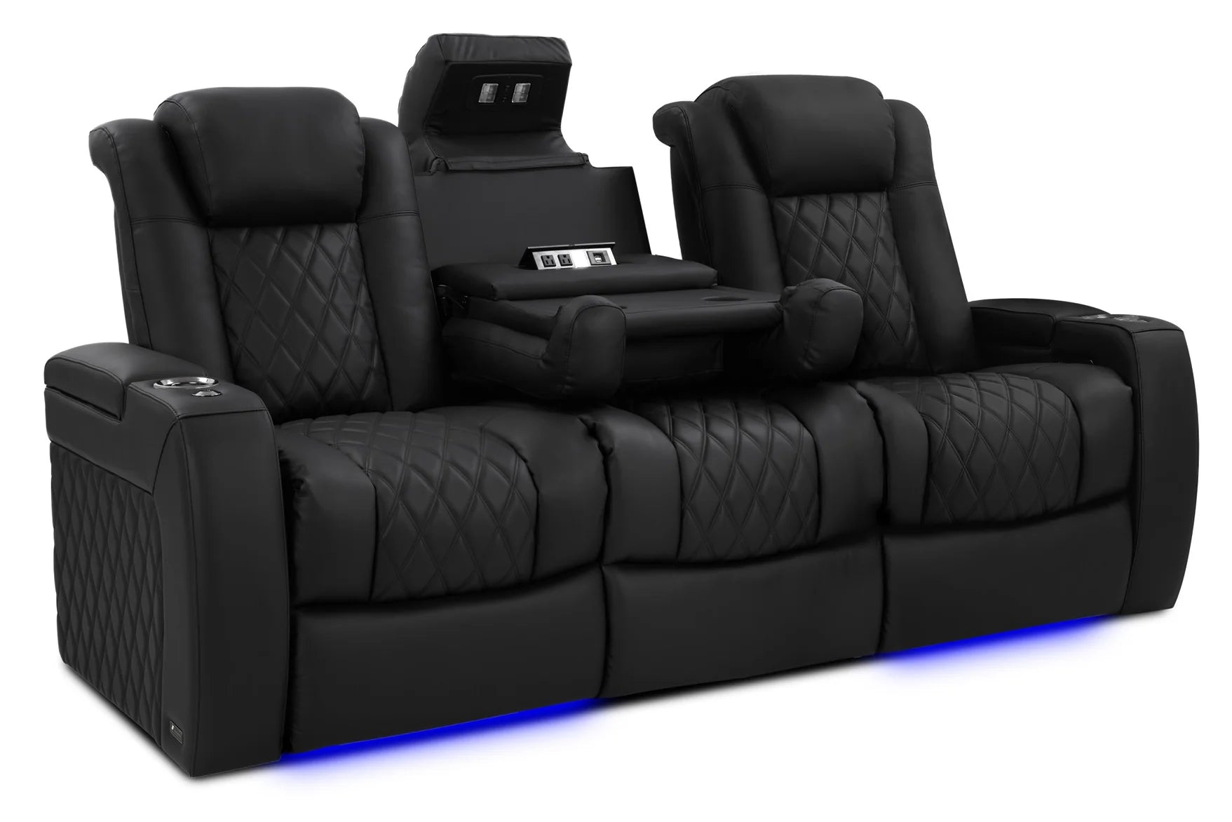 Tuscany Luxury Console Italian Leather Home Theater Seating - 2025 Edition