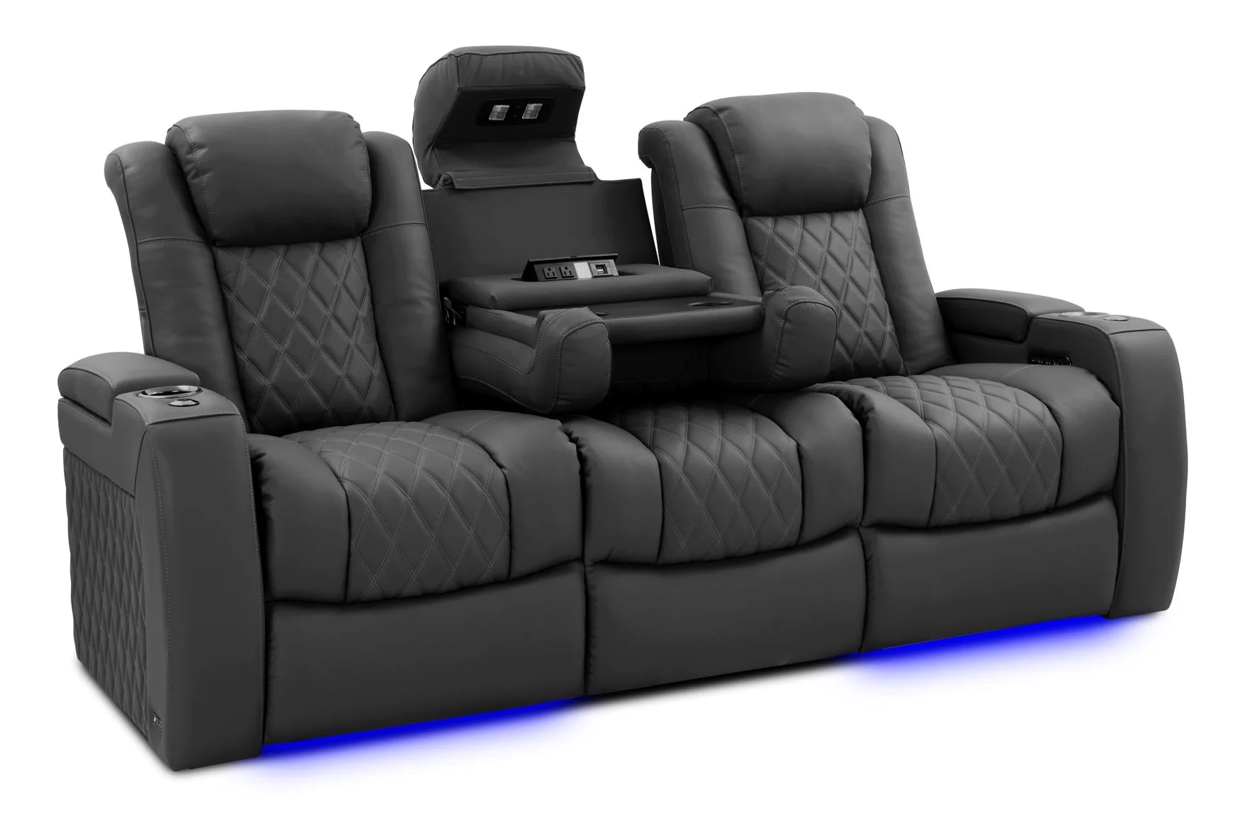 Tuscany Luxury Console Italian Leather Home Theater Seating - 2025 Edition